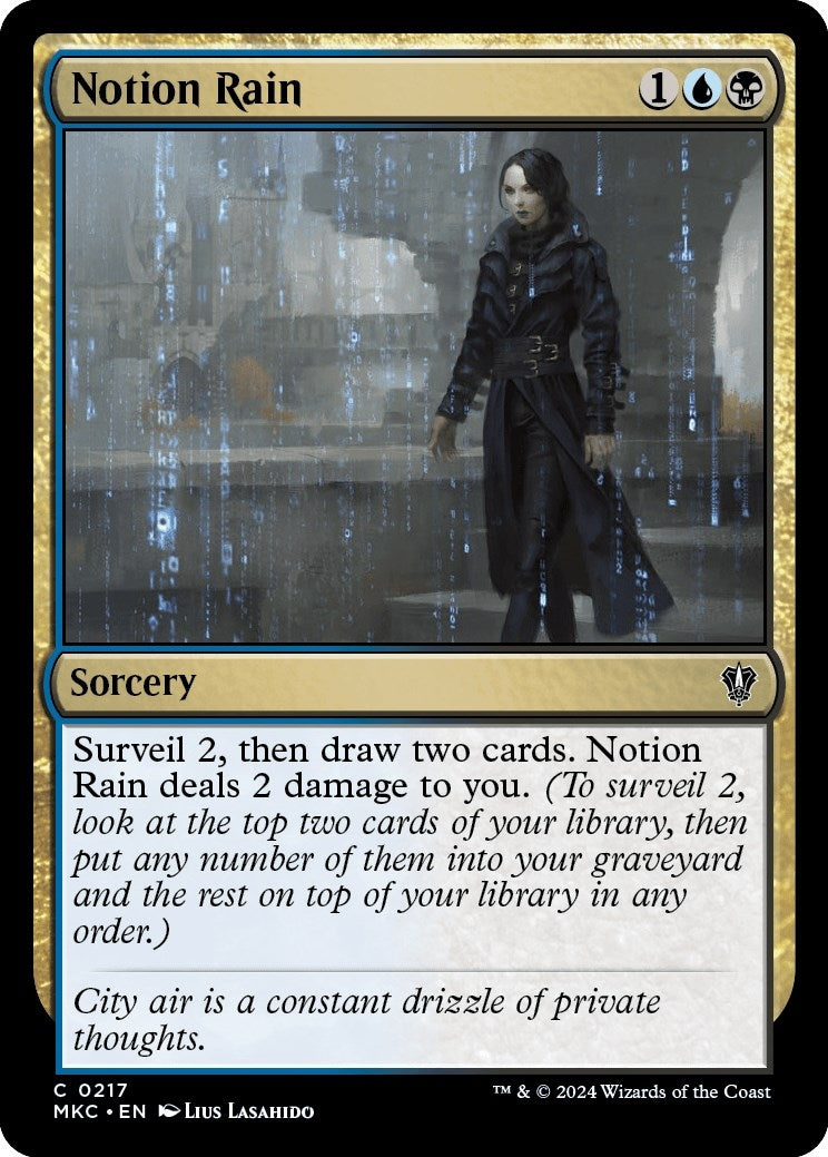 Notion Rain (217) (Commander: Murders at Karlov Manor)