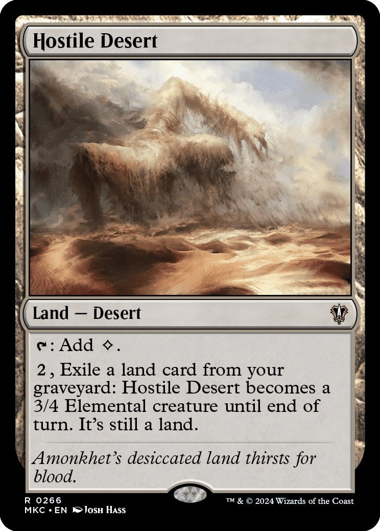 Hostile Desert (266) (Commander: Murders at Karlov Manor)