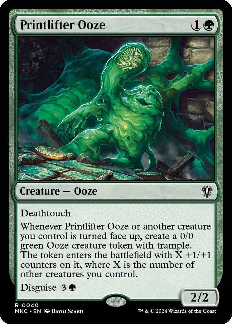 Printlifter Ooze (40) (Commander: Murders at Karlov Manor)