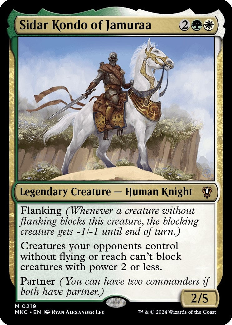 Sidar Kondo of Jamuraa (219) (Commander: Murders at Karlov Manor)