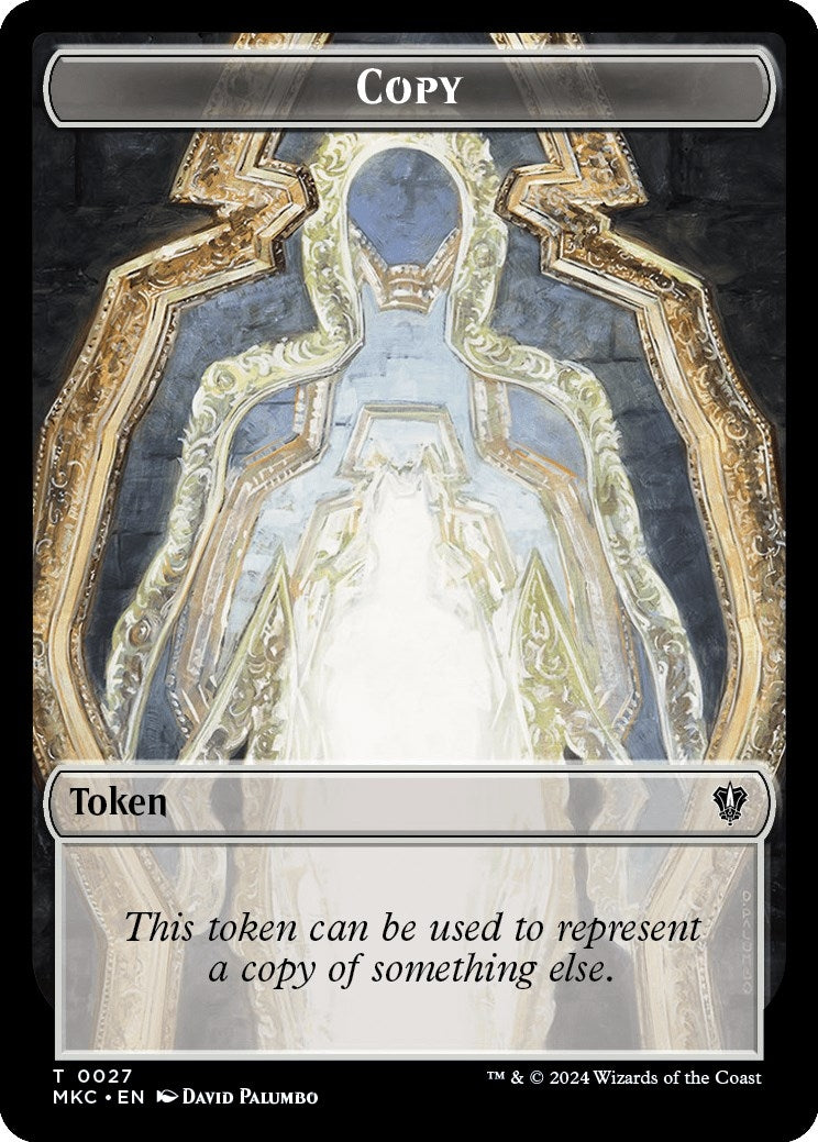 Copy // Zombie Double-Sided Token (27 // 11) (Commander: Murders at Karlov Manor)