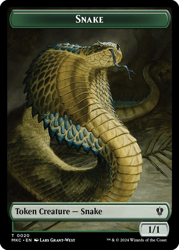 Snake // Morph Double-Sided Token (20 // 30) (Commander: Murders at Karlov Manor)