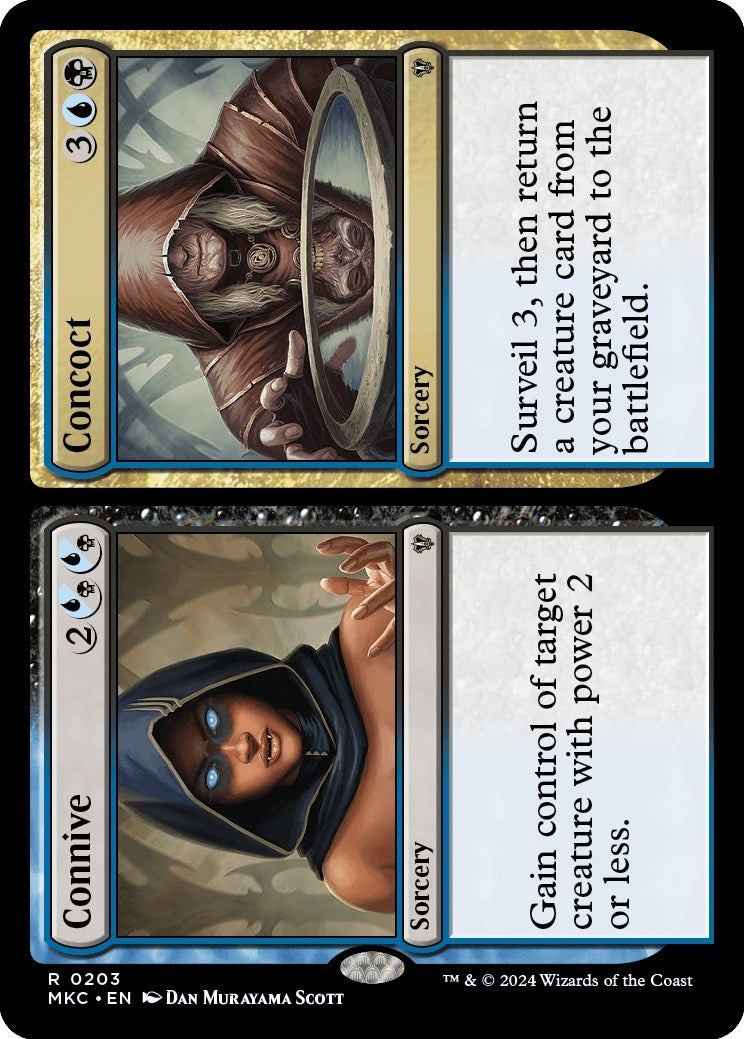 Connive // Concoct (203) (Commander: Murders at Karlov Manor)
