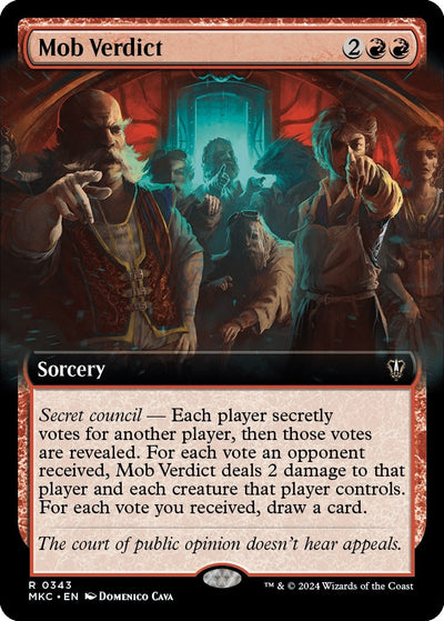 Mob Verdict (Extended Art) (343) (Commander: Murders at Karlov Manor)