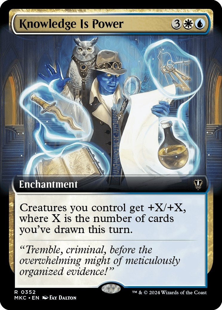 Knowledge is Power (Extended Art) (352) (Commander: Murders at Karlov Manor)