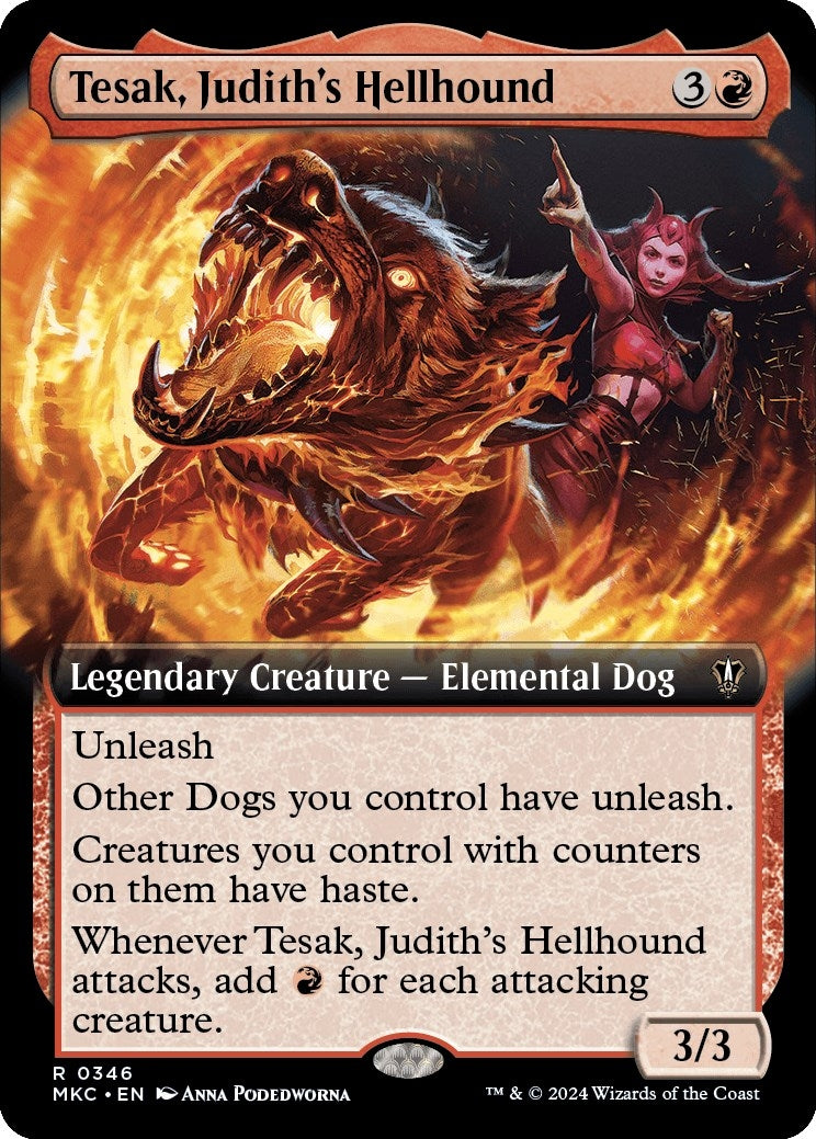 Tesak, Judith's Hellhound (Extended Art) (346) (Commander: Murders at Karlov Manor)