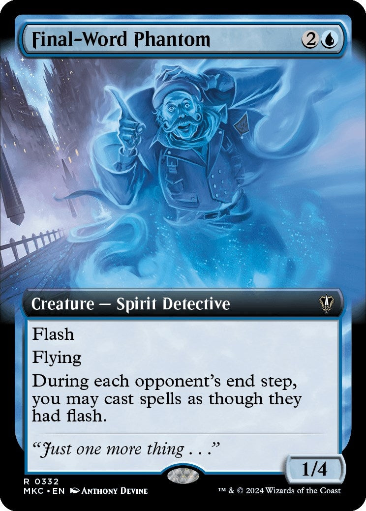 Final-Word Phantom (Extended Art) (332) (Commander: Murders at Karlov Manor)