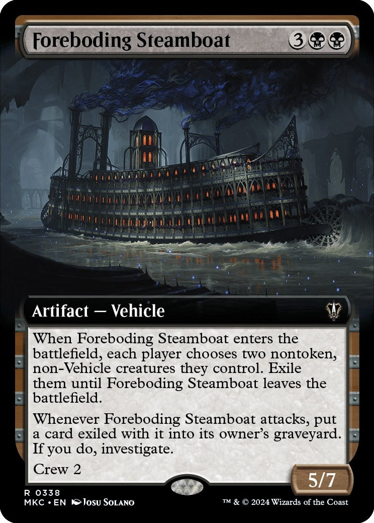 Foreboding Steamboat (Extended Art) (338) (Commander: Murders at Karlov Manor)