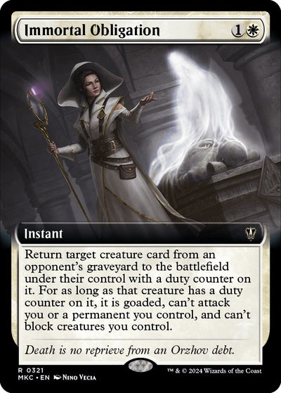 Immortal Obligation (Extended Art) (321) (Commander: Murders at Karlov Manor)