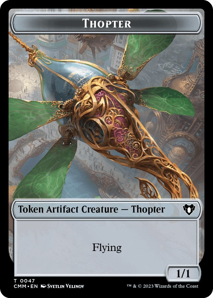 Thopter // Elemental (0025) Double-Sided Token (47 // 25) (Commander Masters)