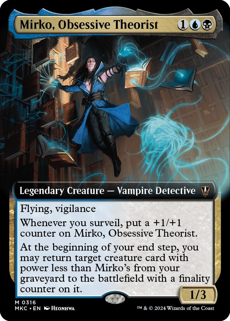 Mirko, Obsessive Theorist (Extended Art) (316) (Commander: Murders at Karlov Manor)