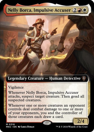 Nelly Borca, Impulsive Accuser (Extended Art) (318) (Commander: Murders at Karlov Manor) (MKC)