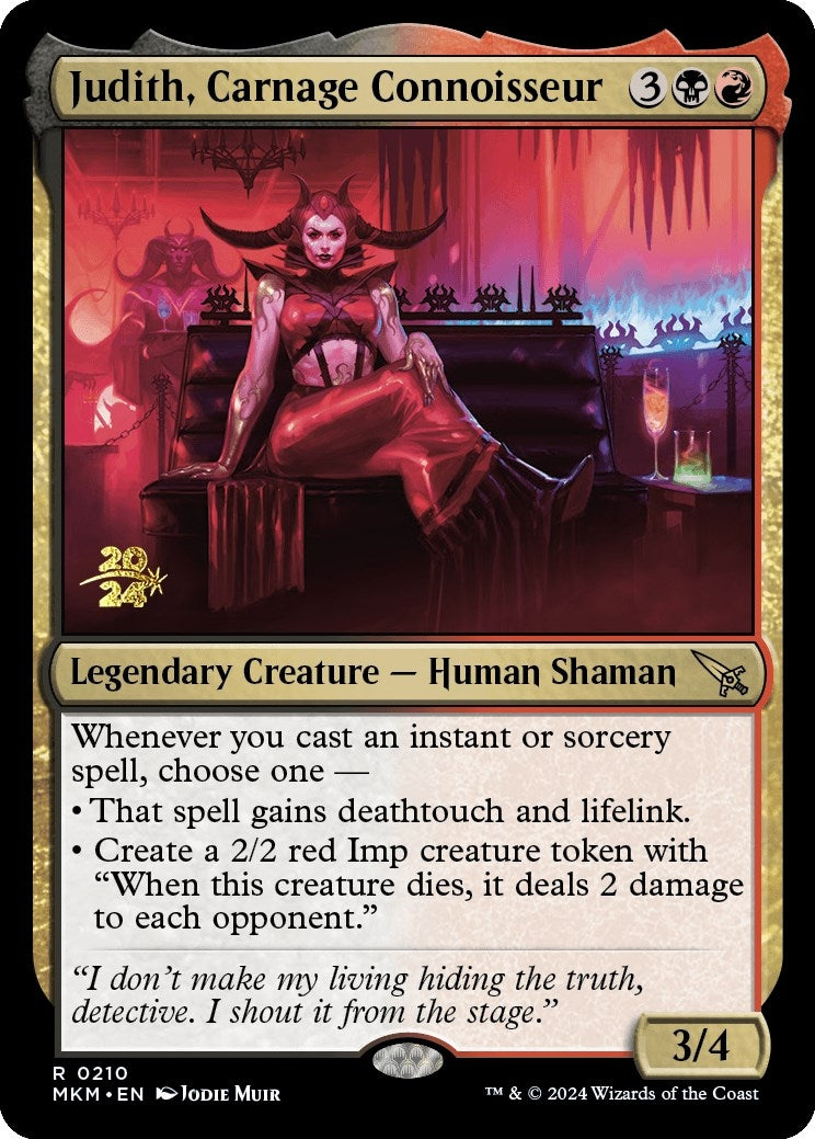 Judith, Carnage Connoisseur (210) (Prerelease Cards)