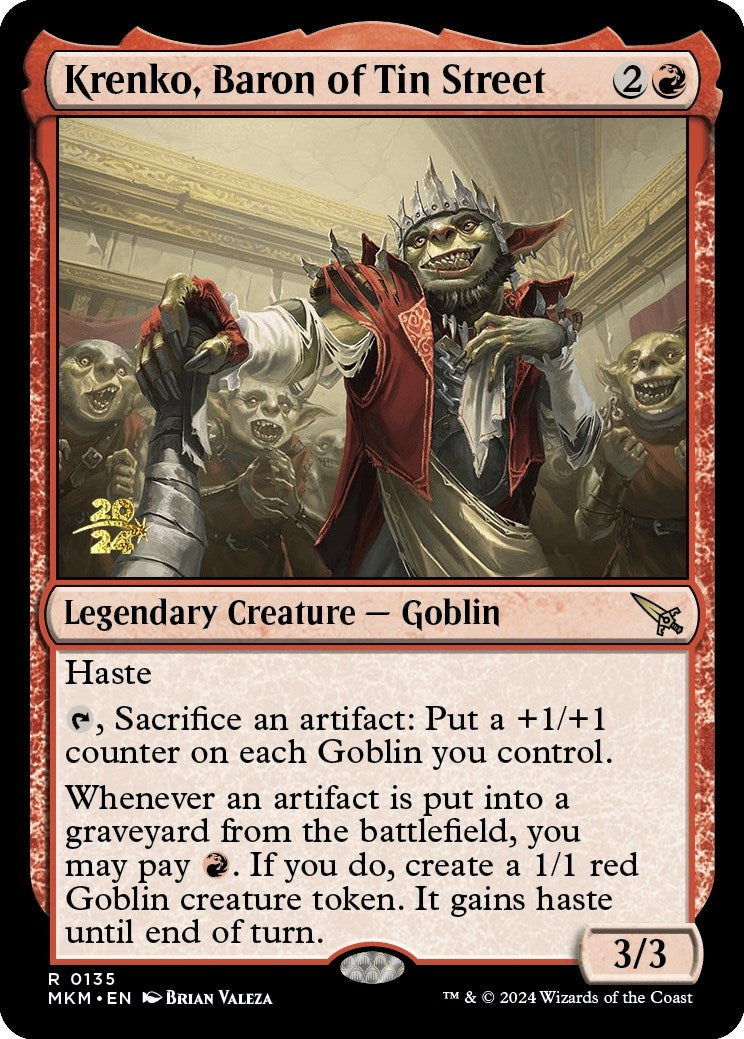 Krenko, Baron of Tin Street (135) (Prerelease Cards)