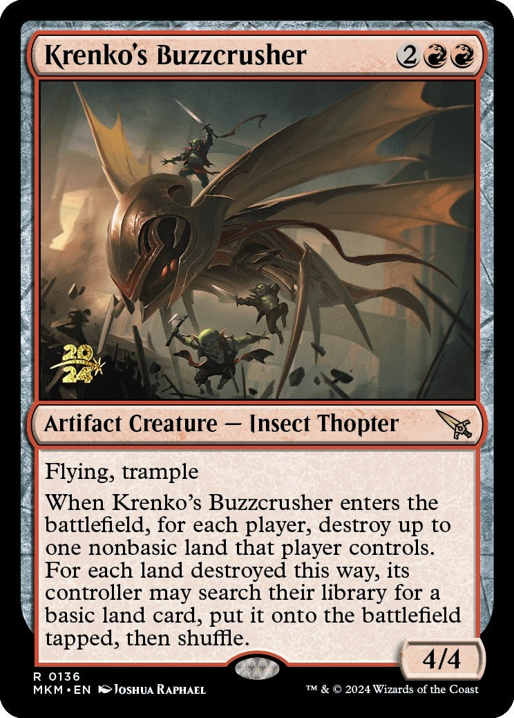 Krenko's Buzzcrusher (136) (Prerelease Cards)