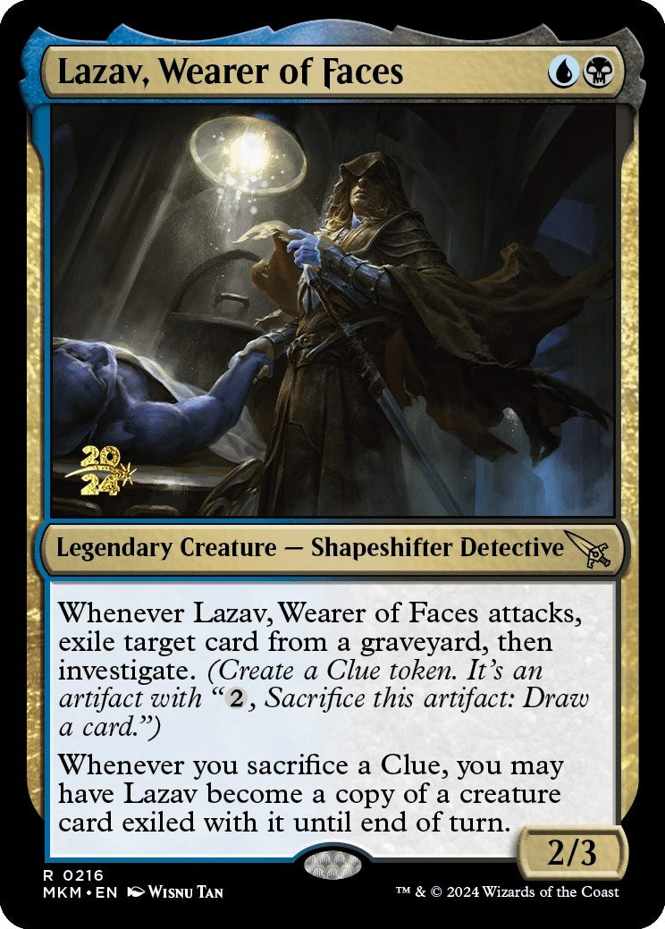 Lazav, Wearer of Faces (216) (Prerelease Cards)
