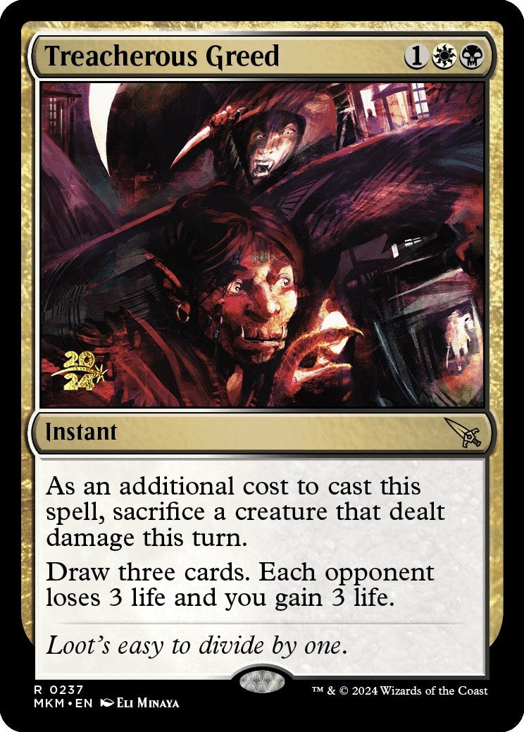 Treacherous Greed (237) (Prerelease Cards)