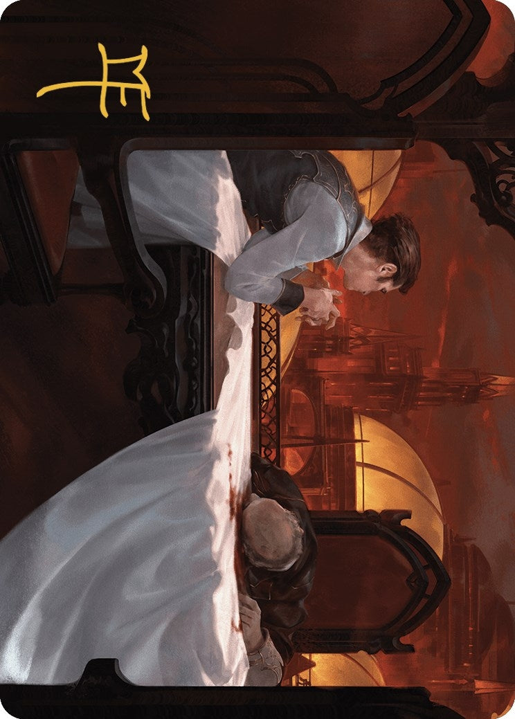 Expedited Inheritance Art Card (Gold-Stamped Signature) (12) (Art Series: Murders at Karlov Manor)