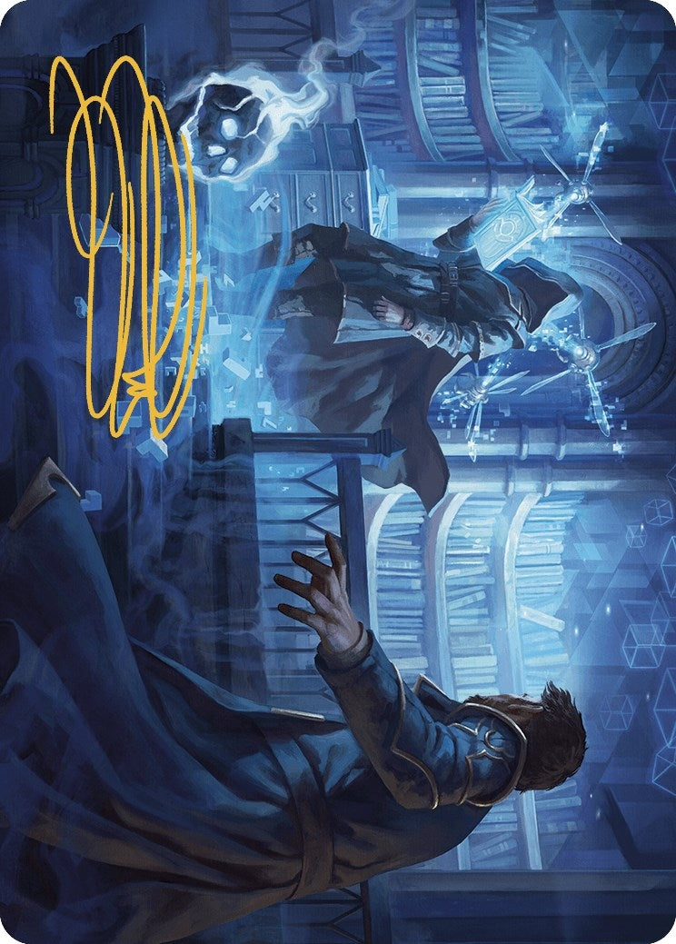 Intrude on the Mind Art Card (Gold-Stamped Signature) (6) (Art Series: Murders at Karlov Manor)