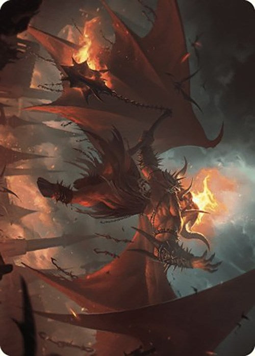Rakdos, Patron of Chaos Art Card (22/49) (22) (Art Series: Murders at Karlov Manor)