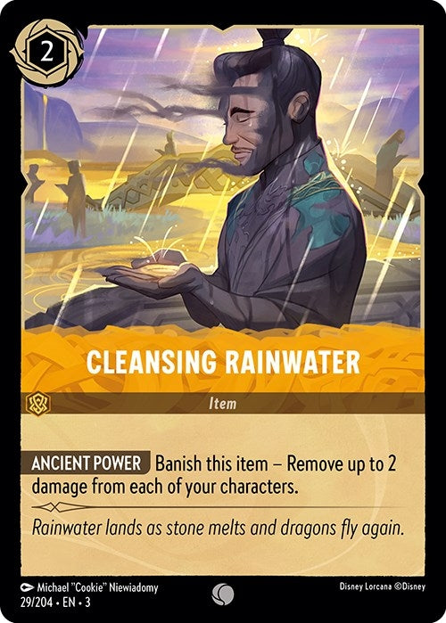 Image for Cleansing Rainwater (29/204) (Into the Inklands) - Disney Lorcana