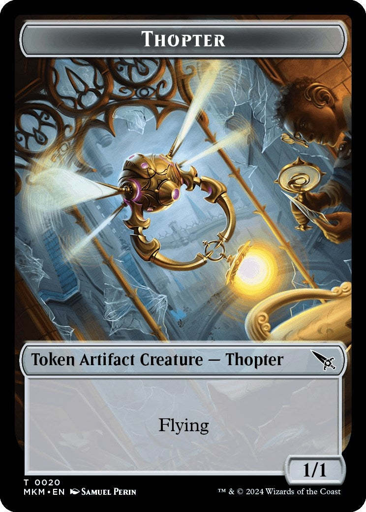 Thopter (0020) // Imp Double-Sided Token (20 // 7) (Murders at Karlov Manor)