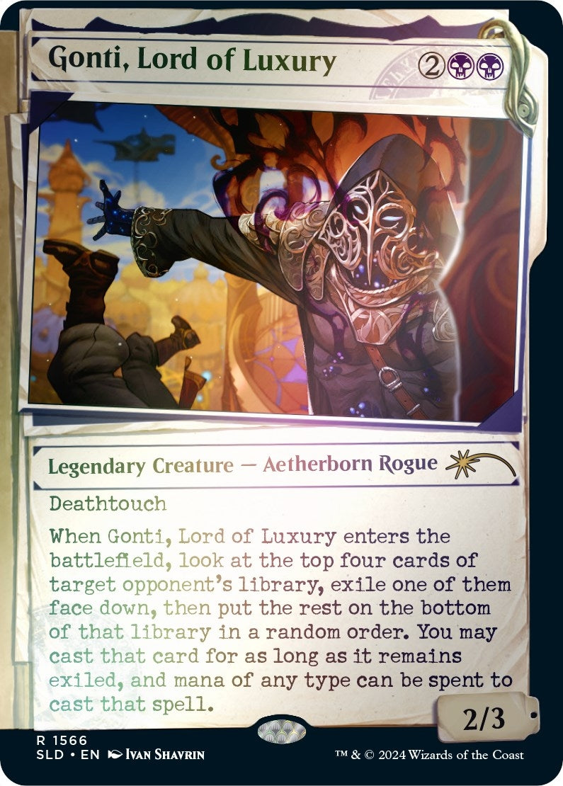 Gonti, Lord of Luxury (Rainbow Foil) (1566) (Secret Lair Drop Series)