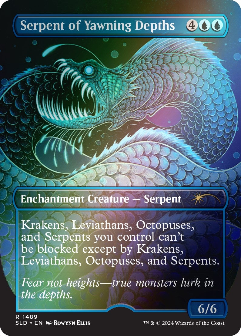Serpent of Yawning Depths (Rainbow Foil) (1489) (Secret Lair Drop Series)