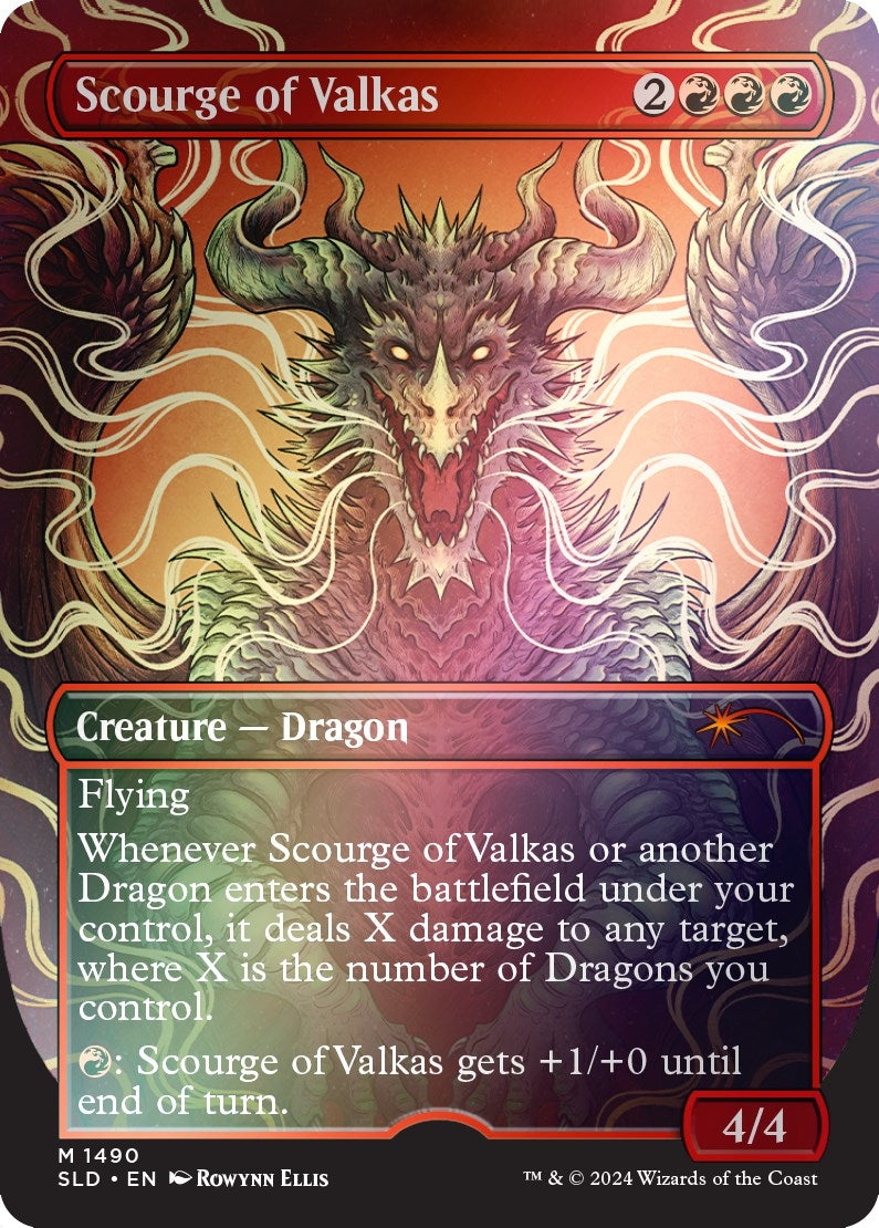 Scourge of Valkas (Rainbow Foil) (1490) (Secret Lair Drop Series)