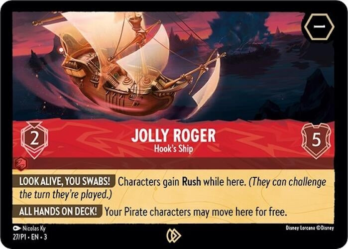 Jolly Roger - Hook's Ship (27) (Disney Lorcana Promo Cards)