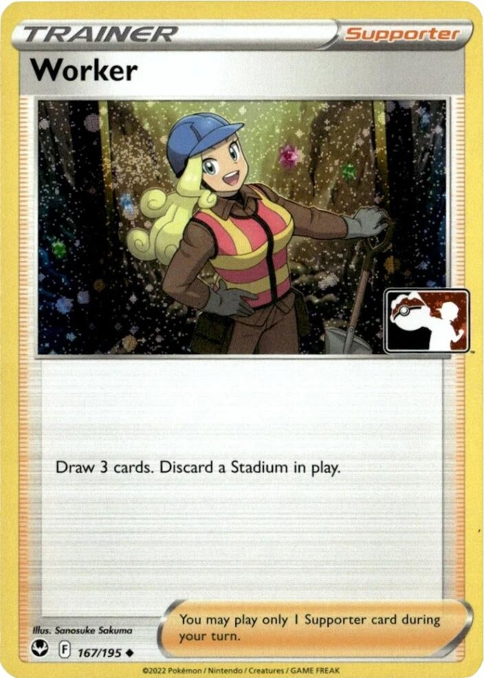 Worker (167/195) (Prize Pack Series Cards)