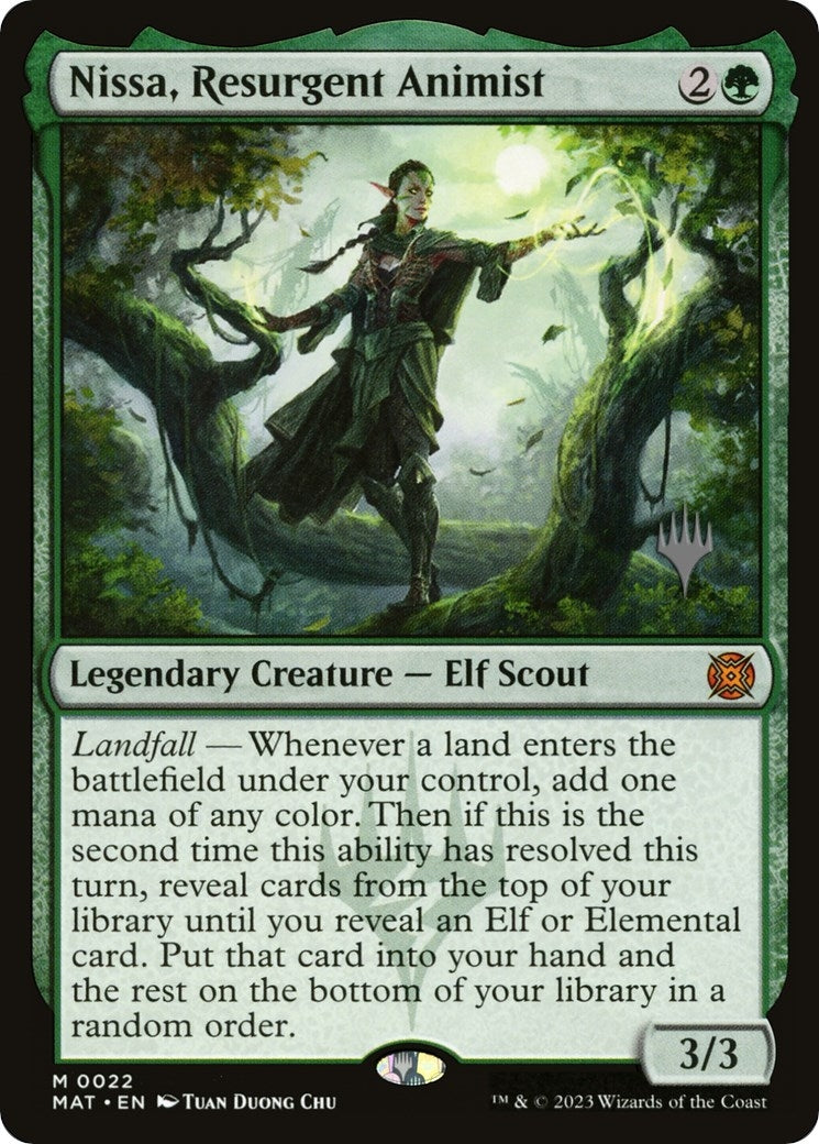 Nissa, Resurgent Animist (22) (Promo Pack: Murders at Karlov Manor)