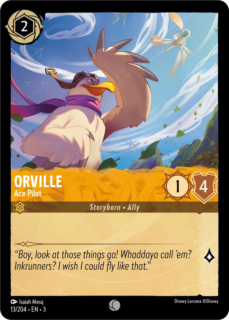 Image for Orville - Ace Pilot (13/204) (Into the Inklands) - Disney Lorcana