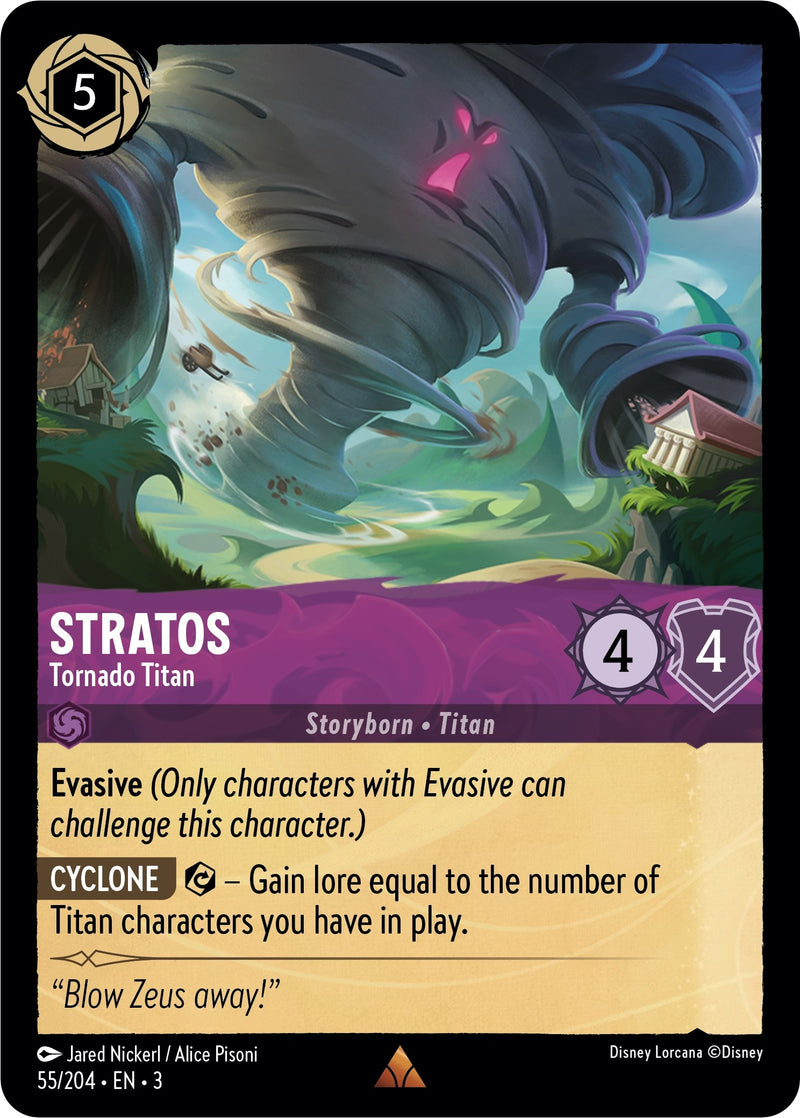 Image for Stratos - Tornado Titan (55/204) (Into the Inklands) - Disney Lorcana