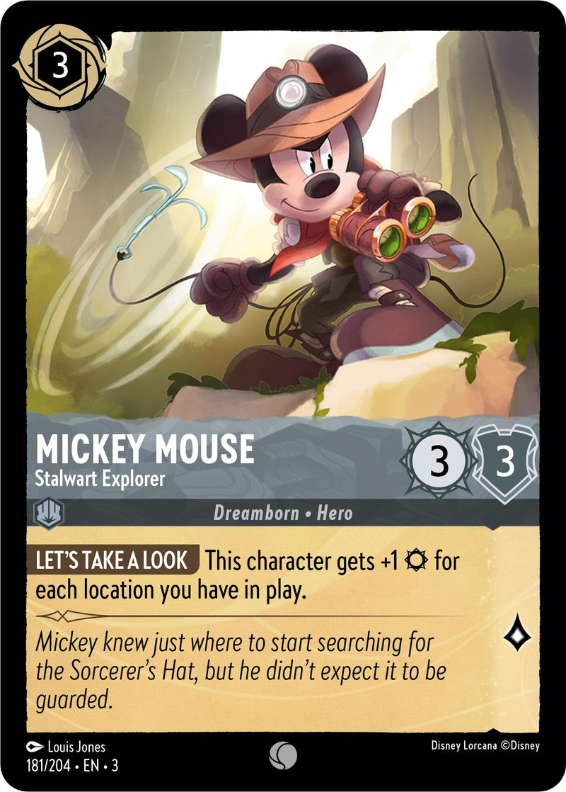 Image for Mickey Mouse - Stalwart Explorer (181/204) (Into the Inklands) - Disney Lorcana