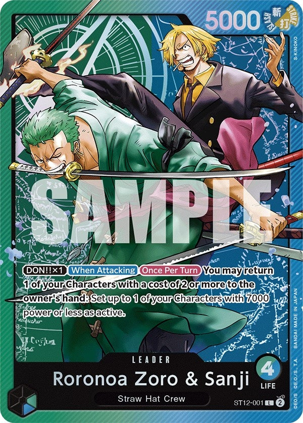 Image for Roronoa Zoro & Sanji (ST12-001) (Starter Deck 12: Zoro and Sanji) - One Piece Card Game