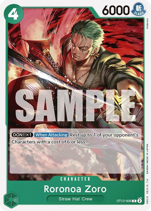 Image for Roronoa Zoro (ST12-008) (Starter Deck 12: Zoro and Sanji) - One Piece Card Game
