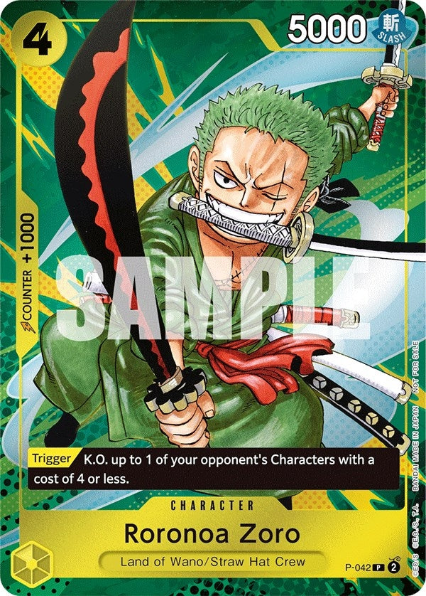Roronoa Zoro (Event Pack Vol. 3) (P-042) (One Piece Promotion Cards)