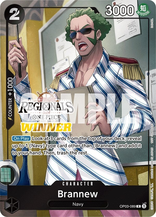 Image for Brannew (Offline Regional 2024) [Winner] (OP03-089) (One Piece Promotion Cards) - One Piece Card Game