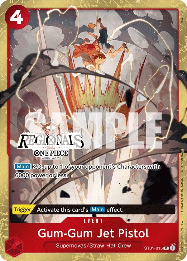 Image for Gum-Gum Jet Pistol (Online Regional 2024) [Participant] (ST01-015) (One Piece Promotion Cards) - One Piece Card Game