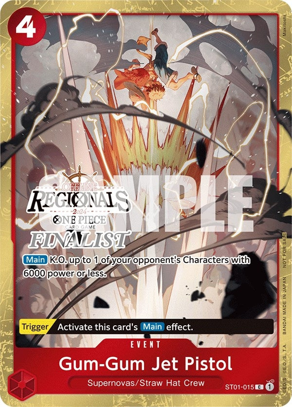 Image for Gum-Gum Jet Pistol (Offline Regional 2024) [Finalist] (ST01-015) (One Piece Promotion Cards) - One Piece Card Game
