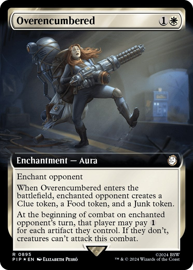 Overencumbered (Extended Art) (Surge Foil) (895) (Universes Beyond: Fallout)