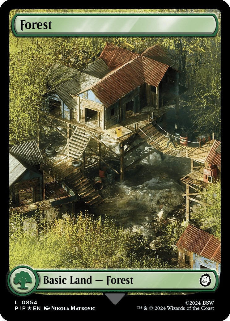 Forest (0854) (Surge Foil) (854) (Universes Beyond: Fallout)