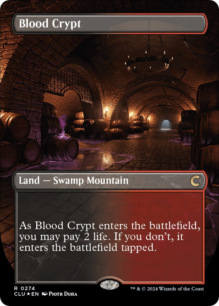 Blood Crypt (Borderless) (274) (Ravnica: Clue Edition)
