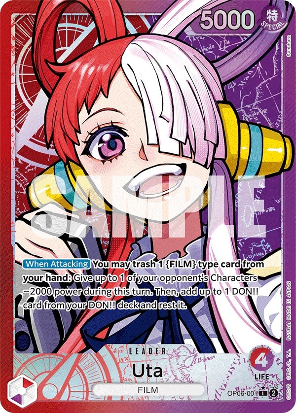 Image for Uta (Alternate Art) (OP06-001) (Wings of the Captain) - One Piece Card Game