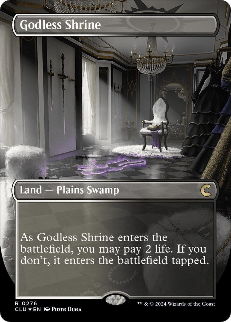 Godless Shrine (Borderless) (276) (Ravnica: Clue Edition)