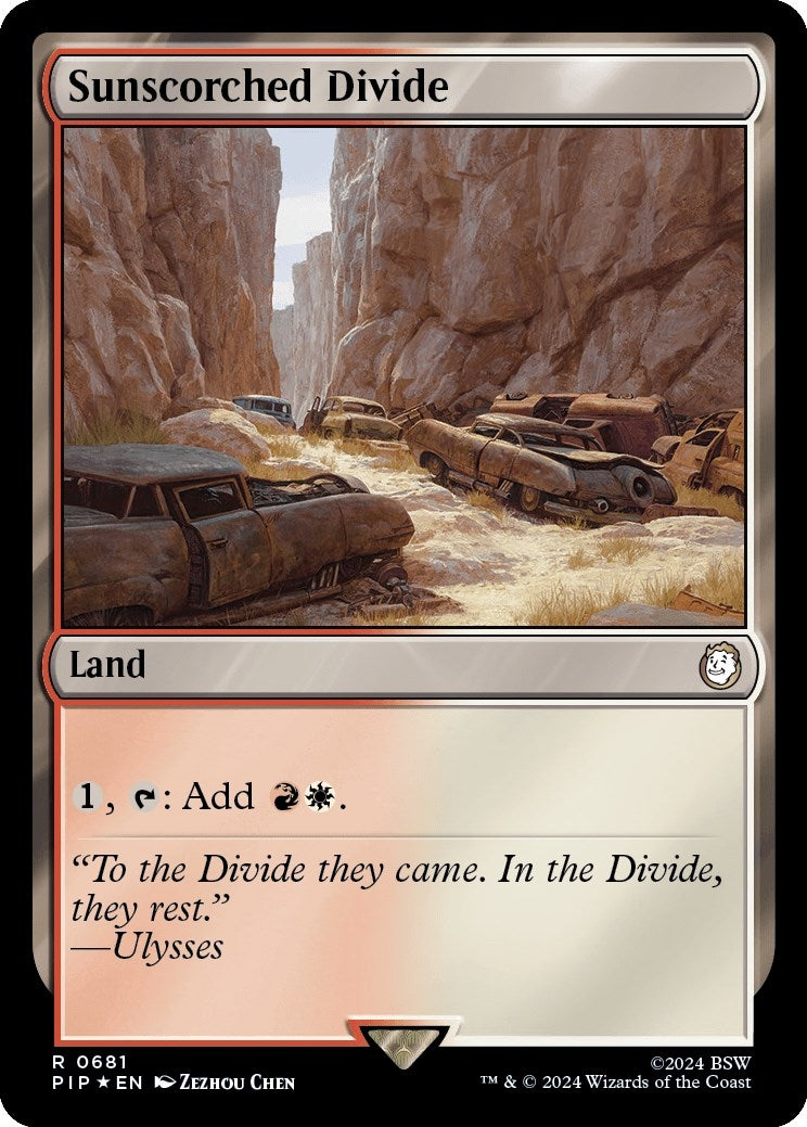 Sunscorched Divide (Surge Foil) (681) (Universes Beyond: Fallout)