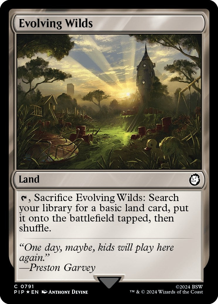 Evolving Wilds (Surge Foil) (791) (Universes Beyond: Fallout)