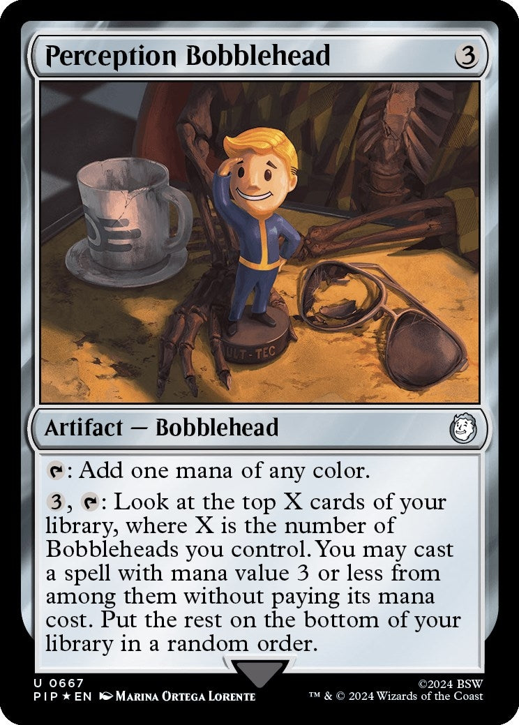 Perception Bobblehead (Surge Foil) (667) (Universes Beyond: Fallout)