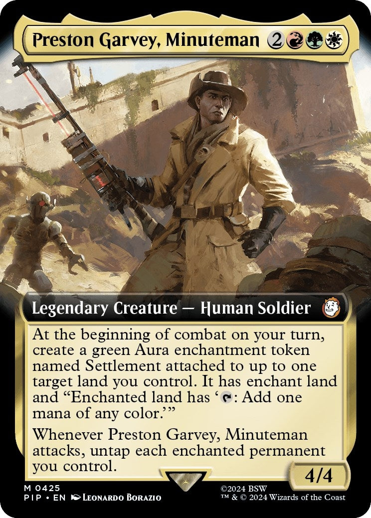 Image for Preston Garvey, Minuteman (Extended Art) (425) (Universes Beyond: Fallout) - Magic: The Gathering